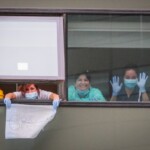 Personal sanitario en el hospital San Cecilio en el PTS en Granada en estado de alerta por el coronavirus.