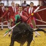 Espectáculo de Forcados en la plaza de toros de Atarfe. Foto: Ramón L. Pérez
