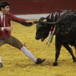 Espectáculo de Forcados en la plaza de toros de Atarfe. Foto: Ramón L. Pérez